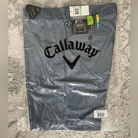 Callaway Shorts Callaway Mens Golf Shorts Box Print Blue 34w Poshmark
